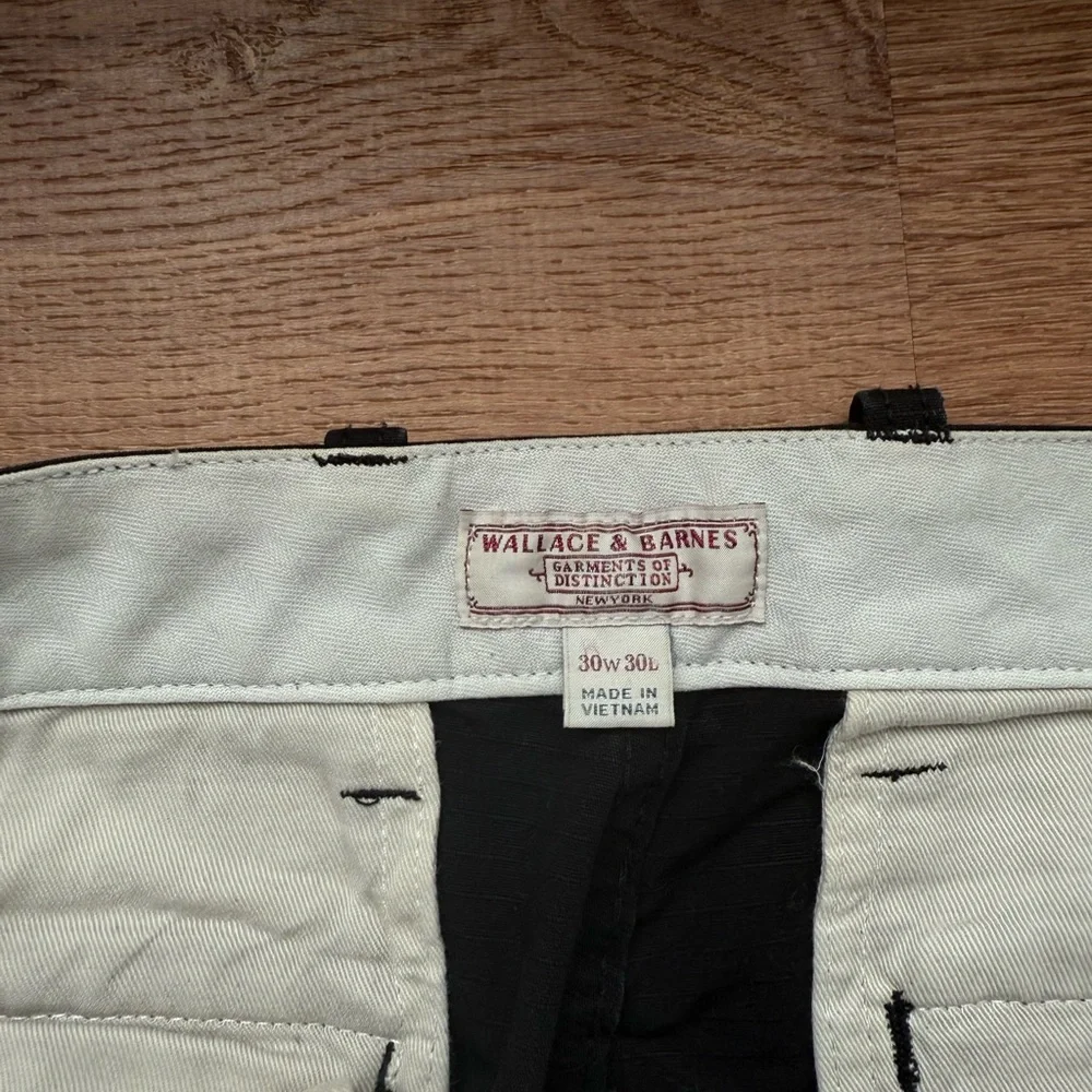 J. Crew Wallace and Barnes Black Men's Cargo Pants
